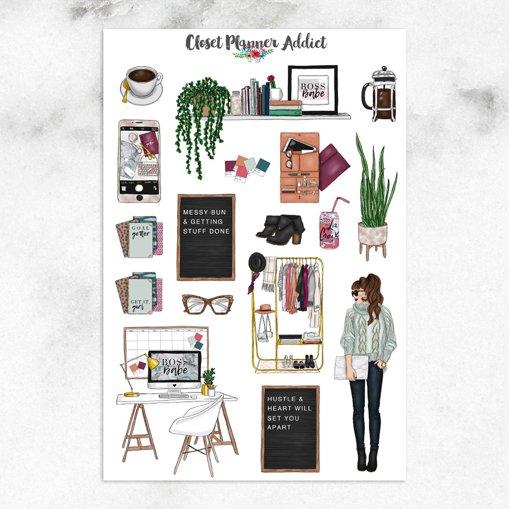 Girl Boss Planner Stickers (MGB-DEC17)