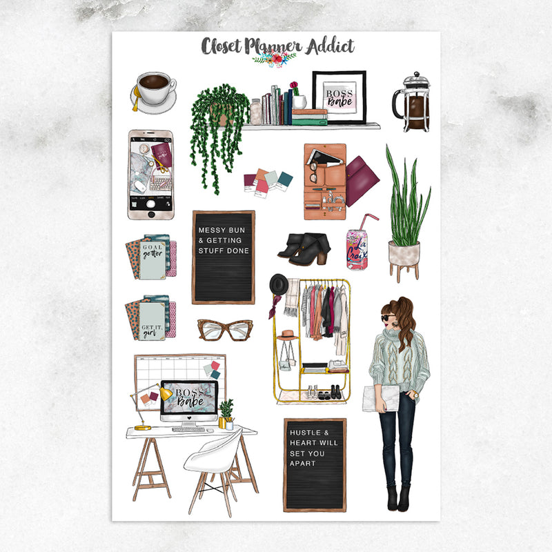 Girl Boss Planner Stickers (MGB-DEC17)