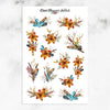 Watercolour Lilies Planner Stickers (MGB-FEB20)