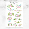Watercolour Florals Planner Stickers (MGB-FEB21)