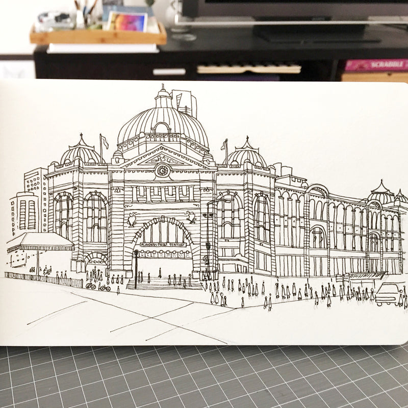Flinders Street Station Melbourne Postcard (PC-001)