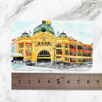 Travel Card Vinyl Stickers Flinders Street Station Vinyl Stickers (TC-001)