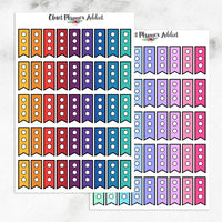 Mini Checklist and Page Flags Planner Stickers (FP-009)