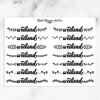 Monochromatic Weekend Planner Stickers (FP-011)