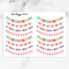 Happy Birthday Buntings Planner Stickers (FP-019)