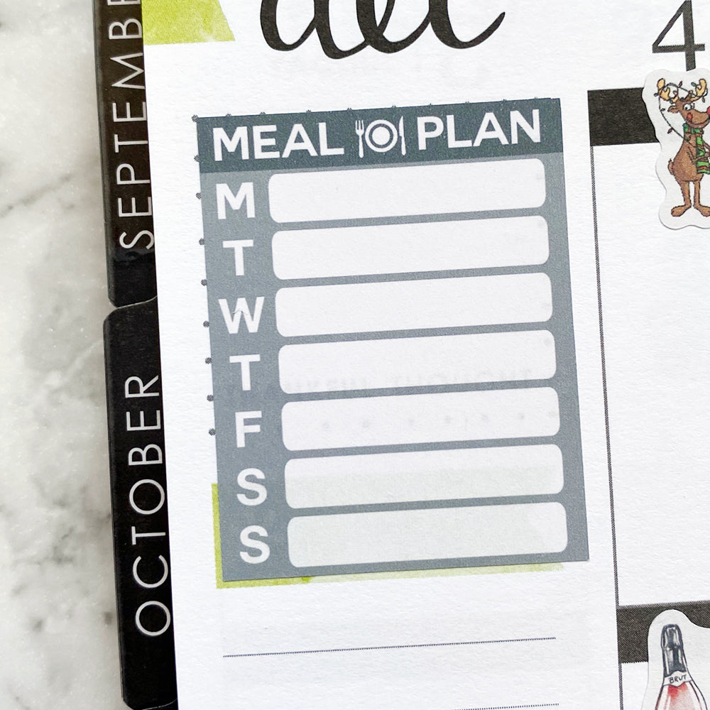 Meal Plan Planner Stickers (FP-027)