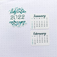 2022 Calendar Planner Stickers by Closet Planner Addict | Eucalyptus (FP-033)