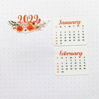 2022 Calendar Planner Stickers by Closet Planner Addict | Freesia (FP-034)