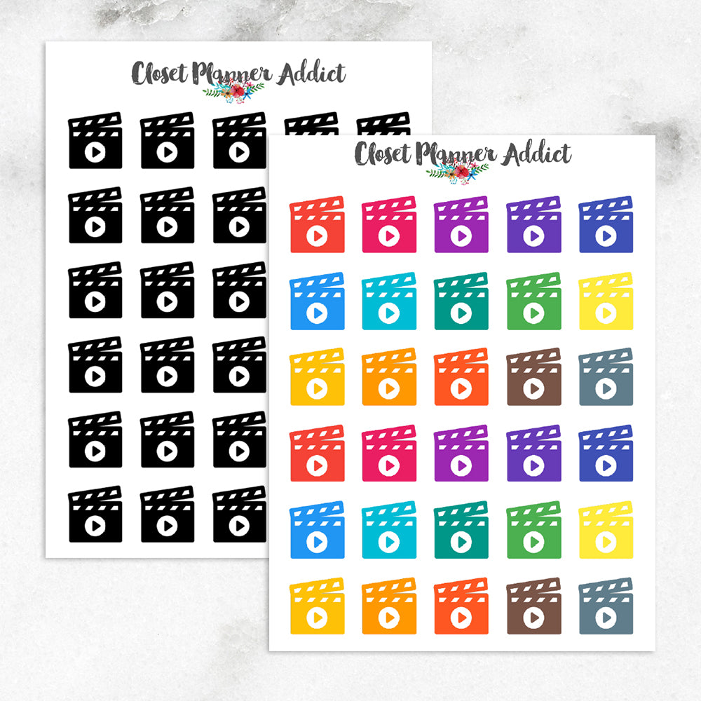 Movie Icons Planner Stickers (I-015)