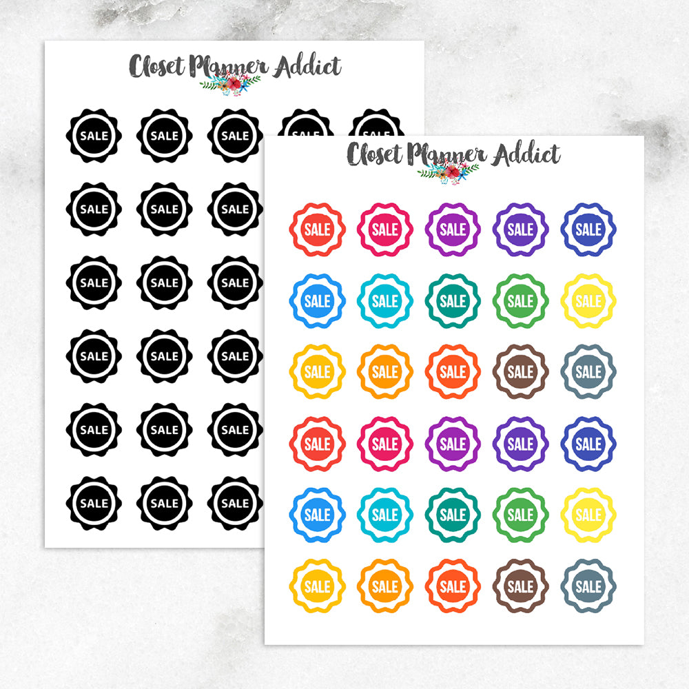 Shopping Sale Icon Planner Stickers (I-020)