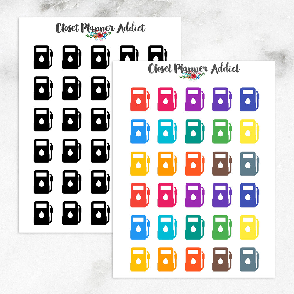 Petrol Icons Planner Stickers (I-037)