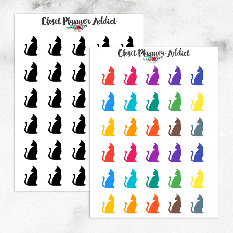 Cats Icons Planner Stickers (I-047)