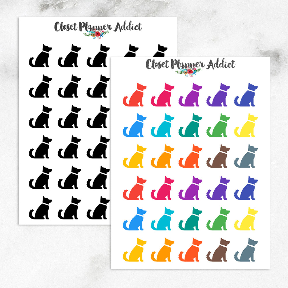 Dogs Icons Planner Stickers (I-048)