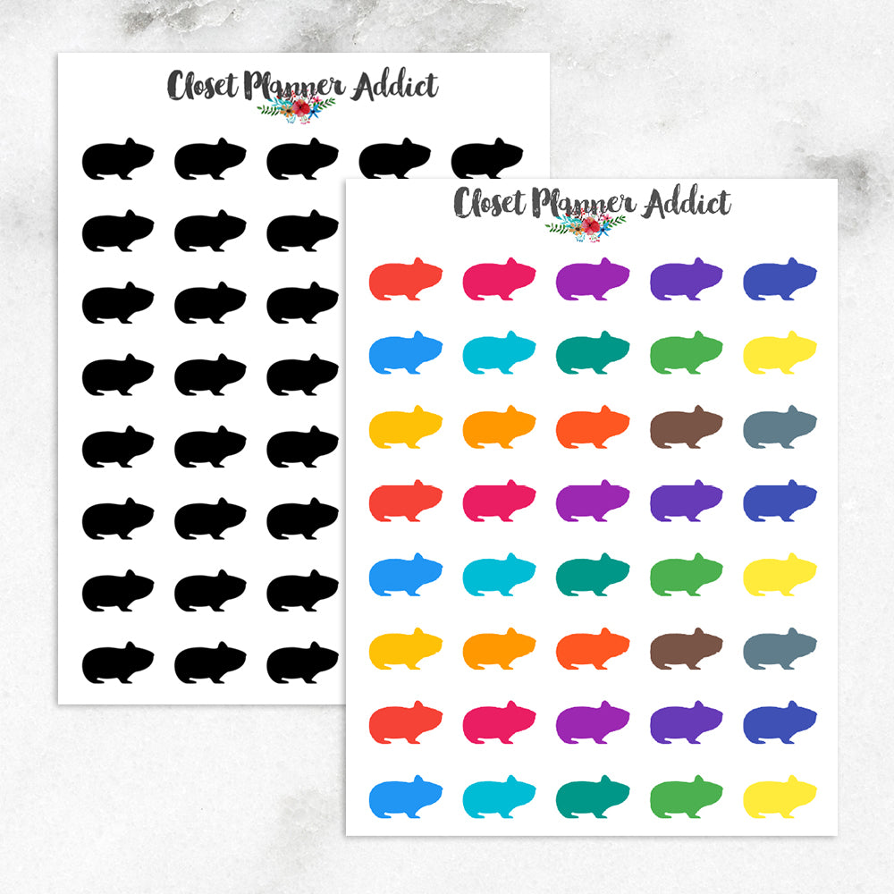 Guinea Pig Icons Planner Stickers (I-050)