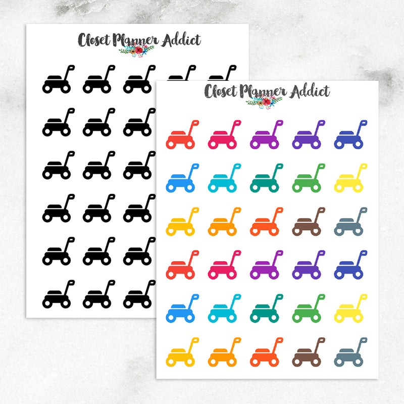 Lawnmower Icon Planner Stickers (I-051)
