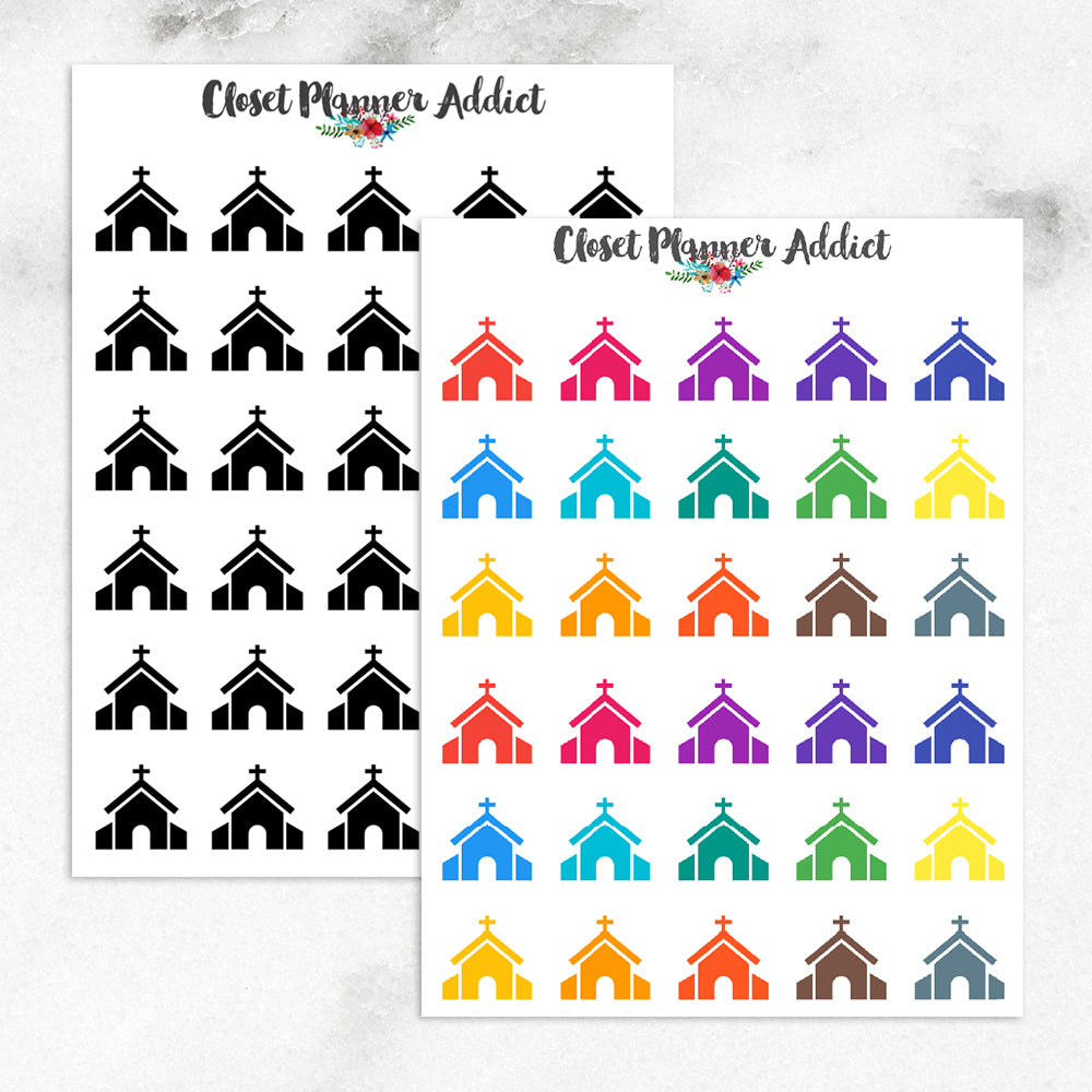 Church Planner Stickers (I-060)