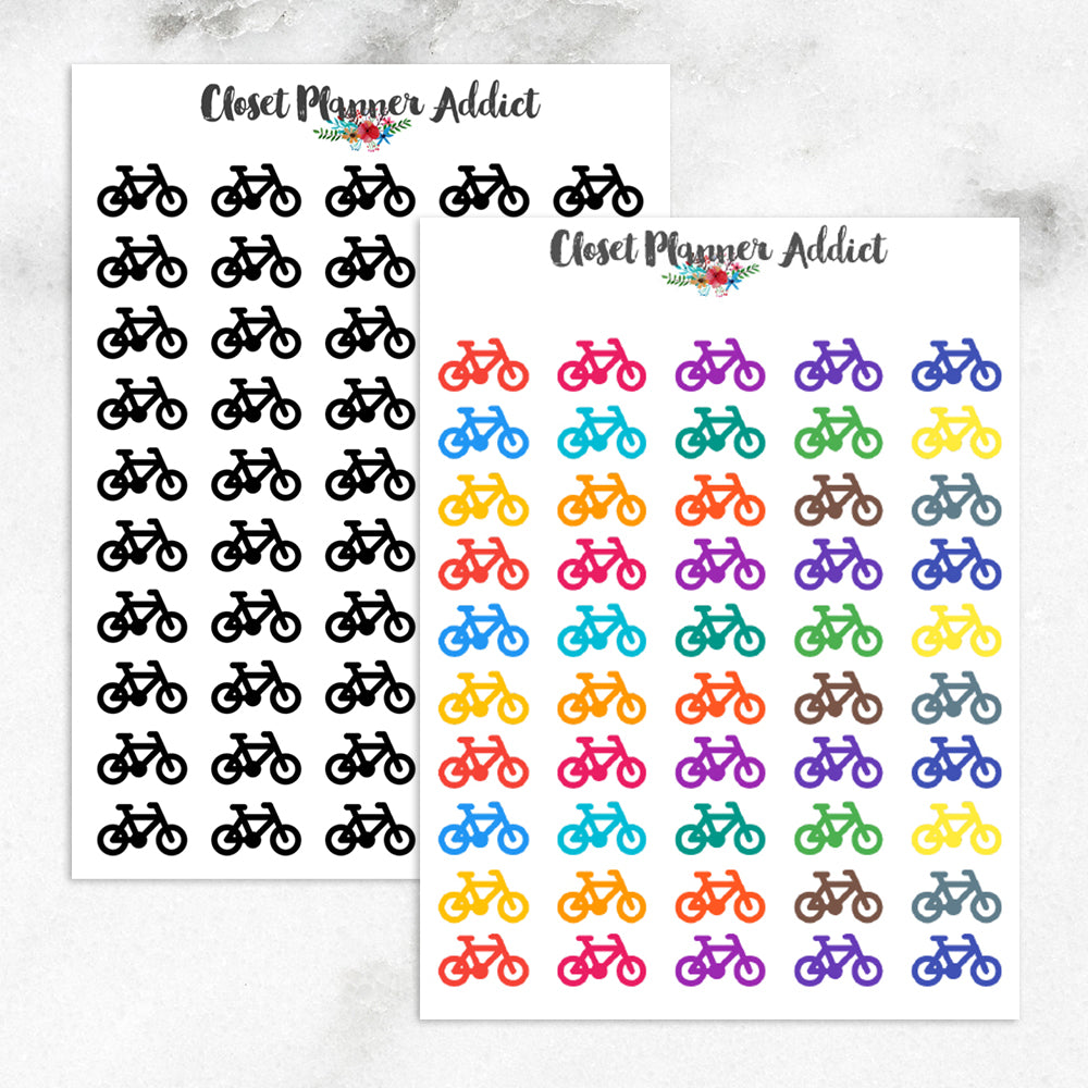 Bicycle Planner Stickers (I-061)