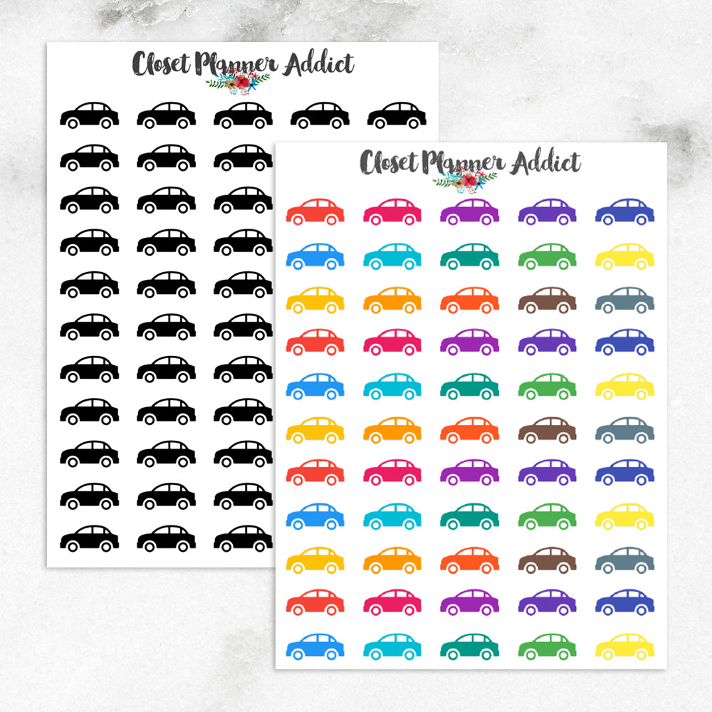 Cars Planner Stickers (I-062)