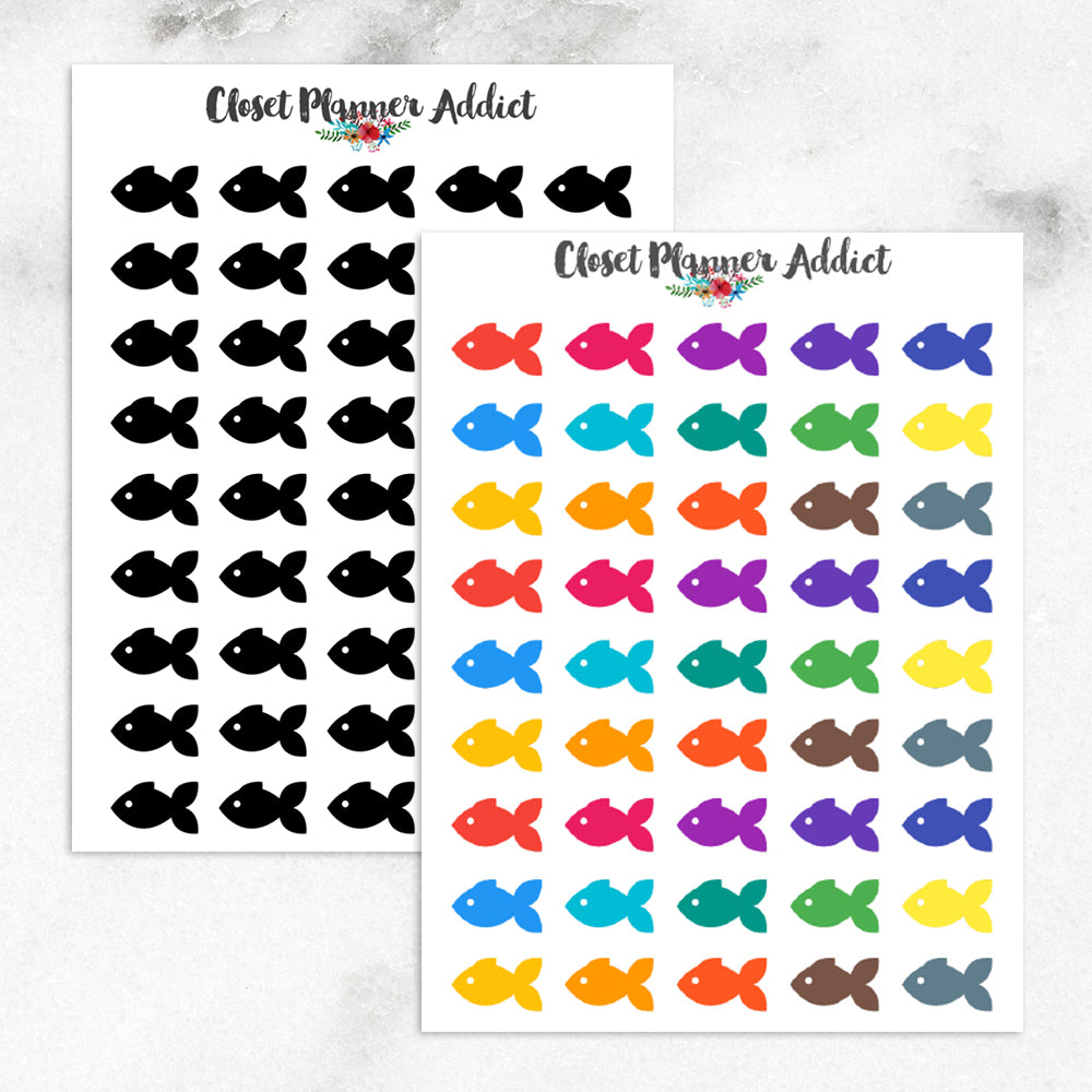 Fish Planner Stickers (I-068)