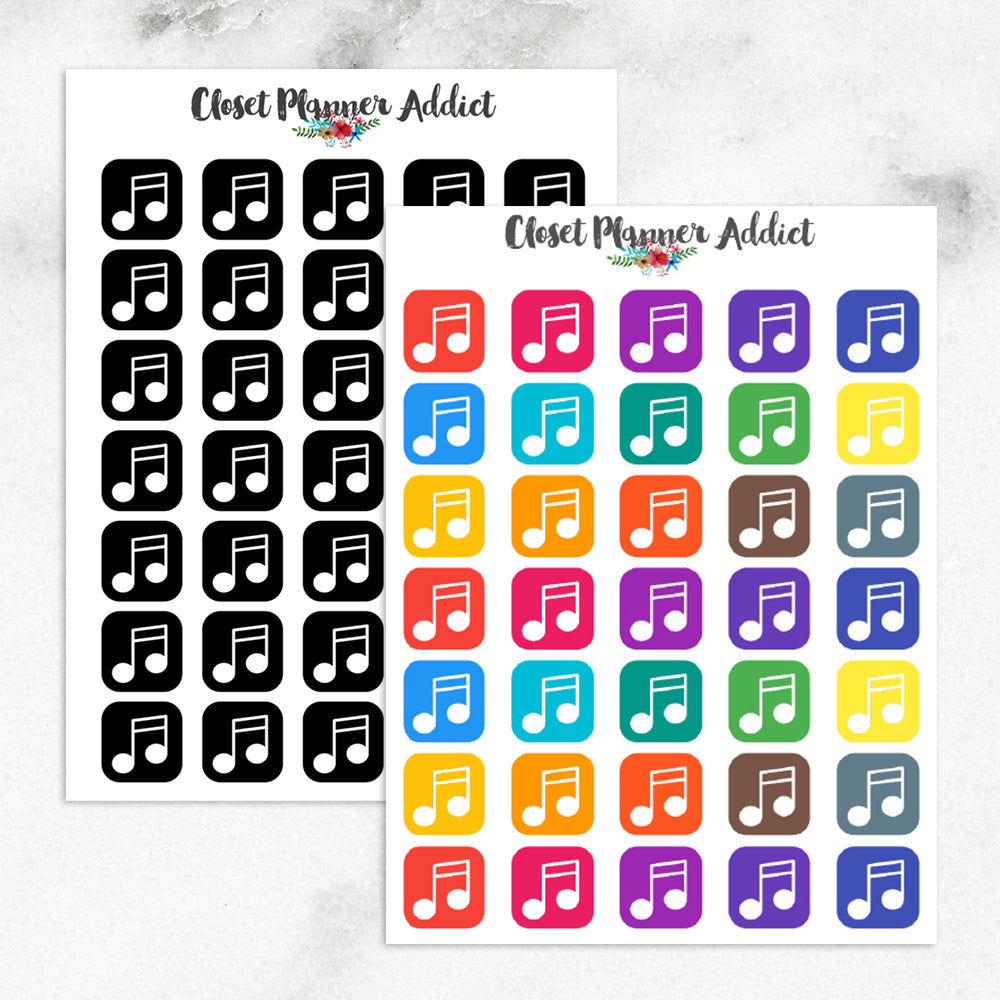 Music Planner Stickers (I-072)