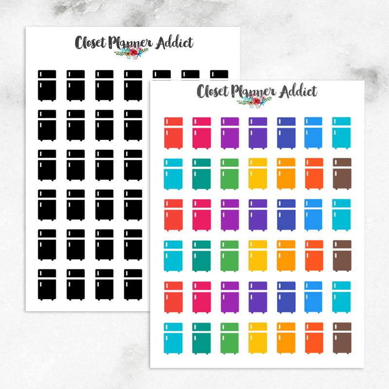 Refrigerator Planner Stickers (I-074)