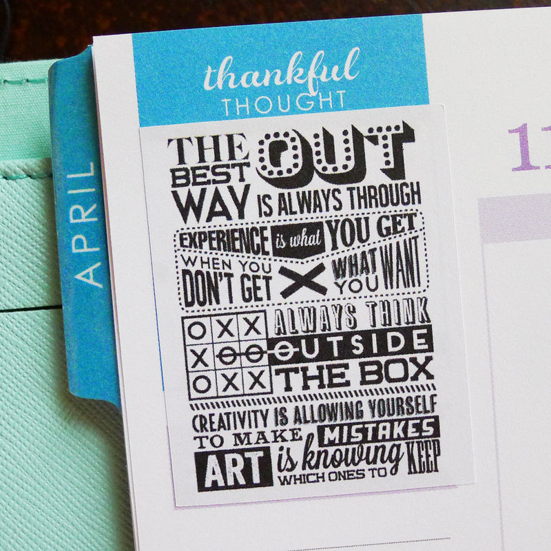 Motivational & Inspirational Quotes Planner Stickers (MS-011)