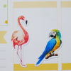 Watercolour Tropical Flamingos Planner Stickers (S-187)