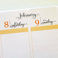 Months of the Year Planner Stickers (DATE-004)