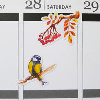 Watercolour Russian Birds Planner Stickers (S-233)