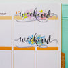 Watercolour Weekend Planner Stickers (FP-008)