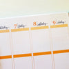 Days of the Week Planner Stickers (DATE-003)