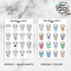 Takeaway Coffee Planner Stickers
