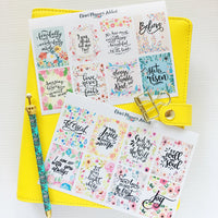 Christian Bible Verses and Scriptures Planner Stickers (MS-020)