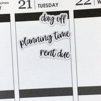 Useful Planner Tasks and To-Do Text Planner Stickers (FP-013)