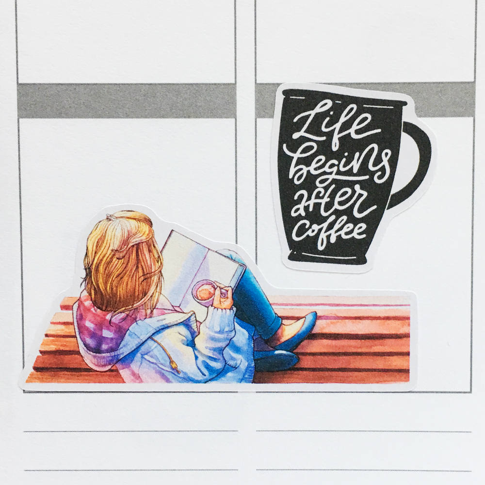 Coffee Quotes Planner Stickers (MGB-JAN18)
