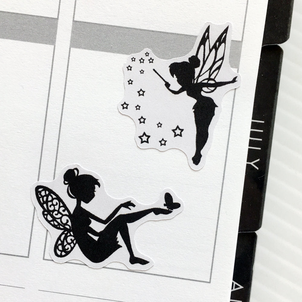 Fairy Silhouette Planner Stickers (S-309)