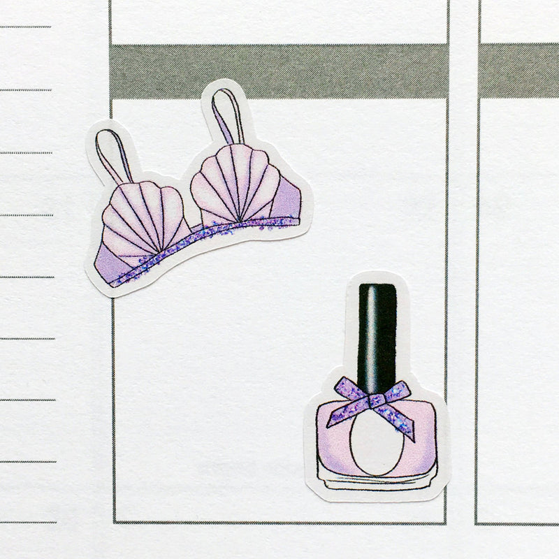 Lavender Lifestyle Planner Stickers (S-318)