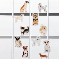 Watercolour Dogs Planner Stickers (S-324)