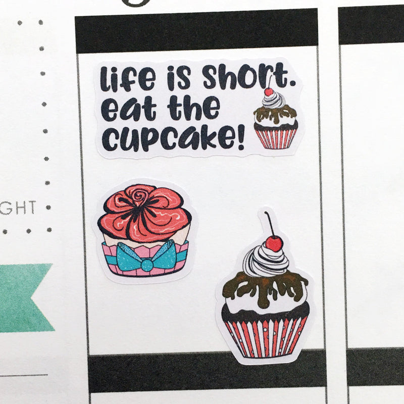Cupcakes Planner Stickers (S-337)