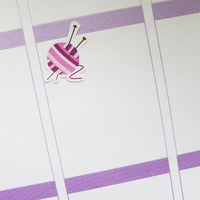 Knitting and Yarn Planner Stickers