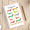 Dachshunds in Sweaters Planner Stickers