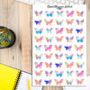 Watercolour Butterflies Planner Stickers (S-057)