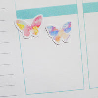 Watercolour Butterflies Planner Stickers (S-057)