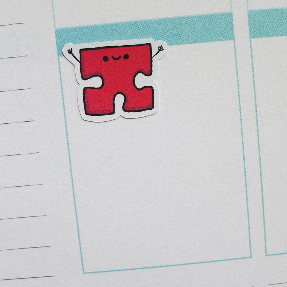 Kawaii Jigsaw Puzzle Planner Stickers (S-054)