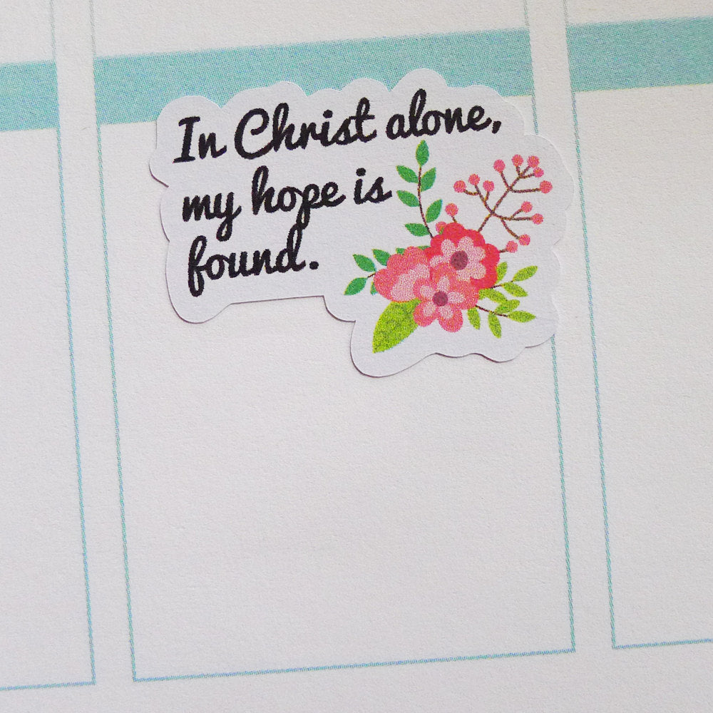 Christian Bible Verses Scriptures Planner Stickers | Floral Stickers |  Christian Stickers | Bible Verses | Scripture Stickers (MS-013)