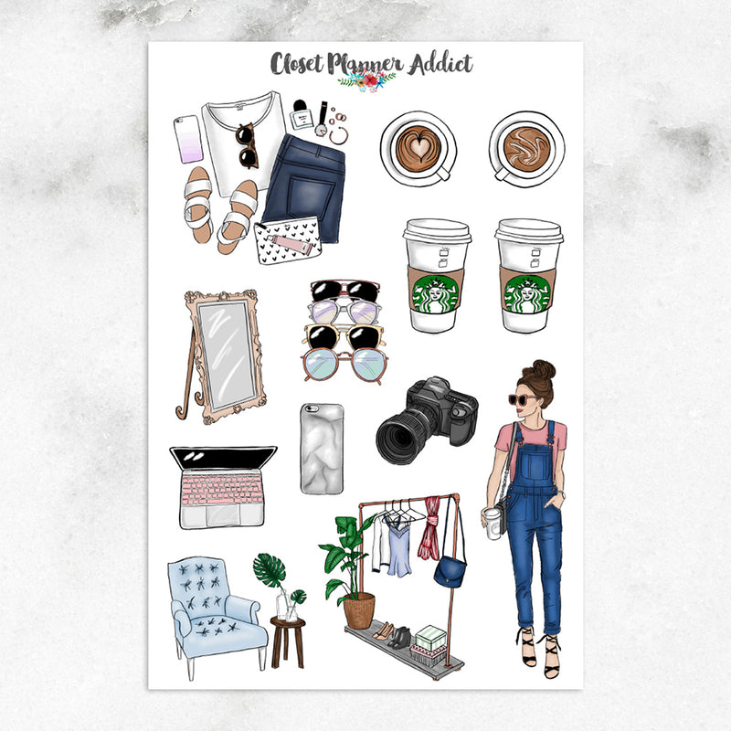 Blogger Babe Planner Stickers (MGB-JUL17)