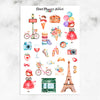Bienvenue à Paris Planner Stickers (MGB-JUL18)
