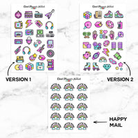 Rocking to the 80s Planner Stickers by Closet Planner Addict (MGB-JULY21)