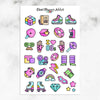 Rocking to the 80s Planner Stickers (MGB-JULY21)