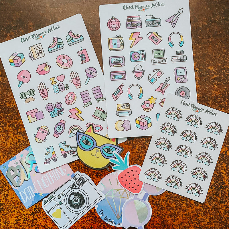 Rocking to the 80s Planner Stickers by Closet Planner Addict (MGB-JULY21)